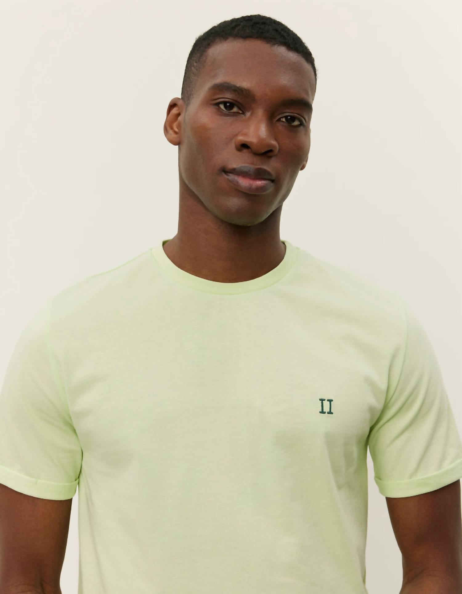 Les Deux Men's Norregaard Contrast Short Sleeve T-shirt in butterfly - men's t-shirt - alternate view