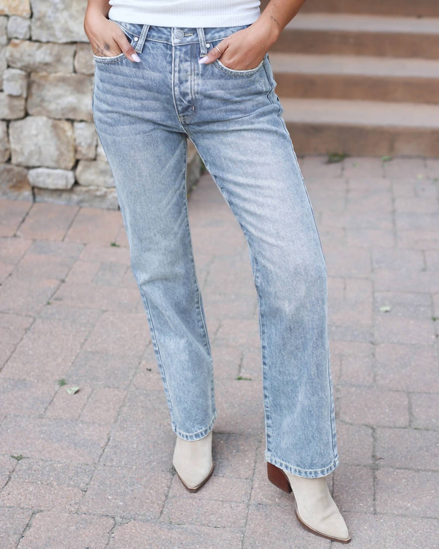 Grace And Lace - No Duh Denim Straight Leg Jeans