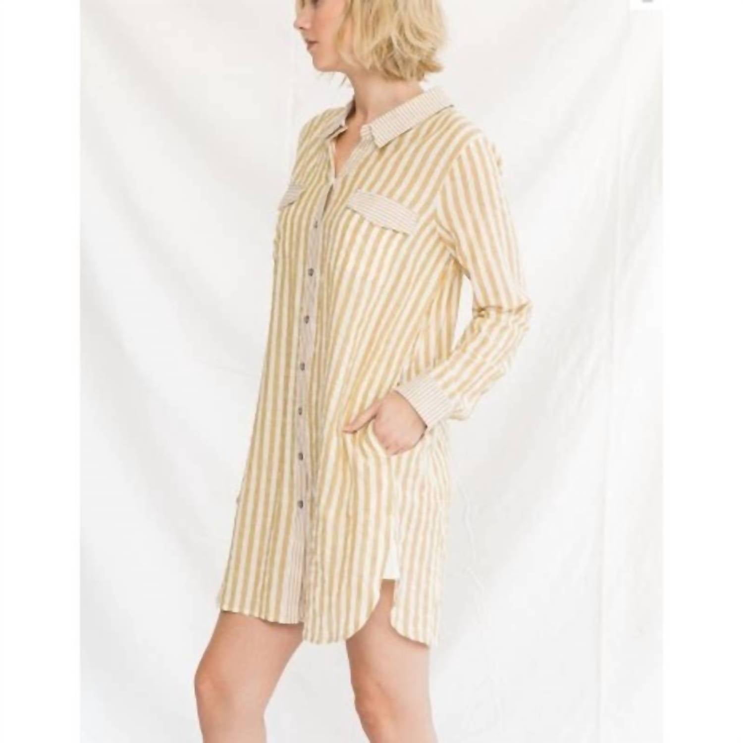 Mystree - Women's Tunic Shirt Dress