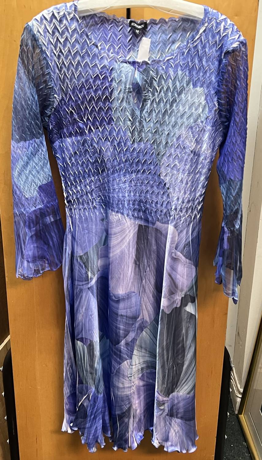 Komarov - Women's Chiffon 3/4 Sleeve Dress