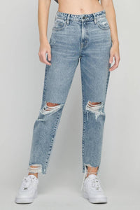 Hidden - Tracey High Rise Cropped Straight Fit Jean