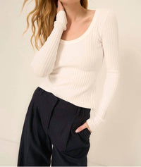 Project Social T - What's The Scoop Rib Longsleeve Top