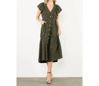 Thml - Flutter Sleeve Midi Dress