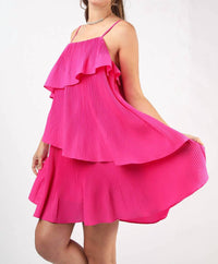 Very J - Talk of the Town Tiered Mini Dress