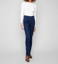 Charlie B - Bootcut Jeans With Gem Buttons