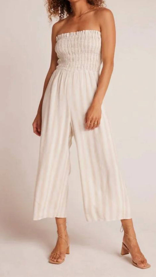 Bella Dahl - SMOCKED STRAPLESS JUMPSUIT