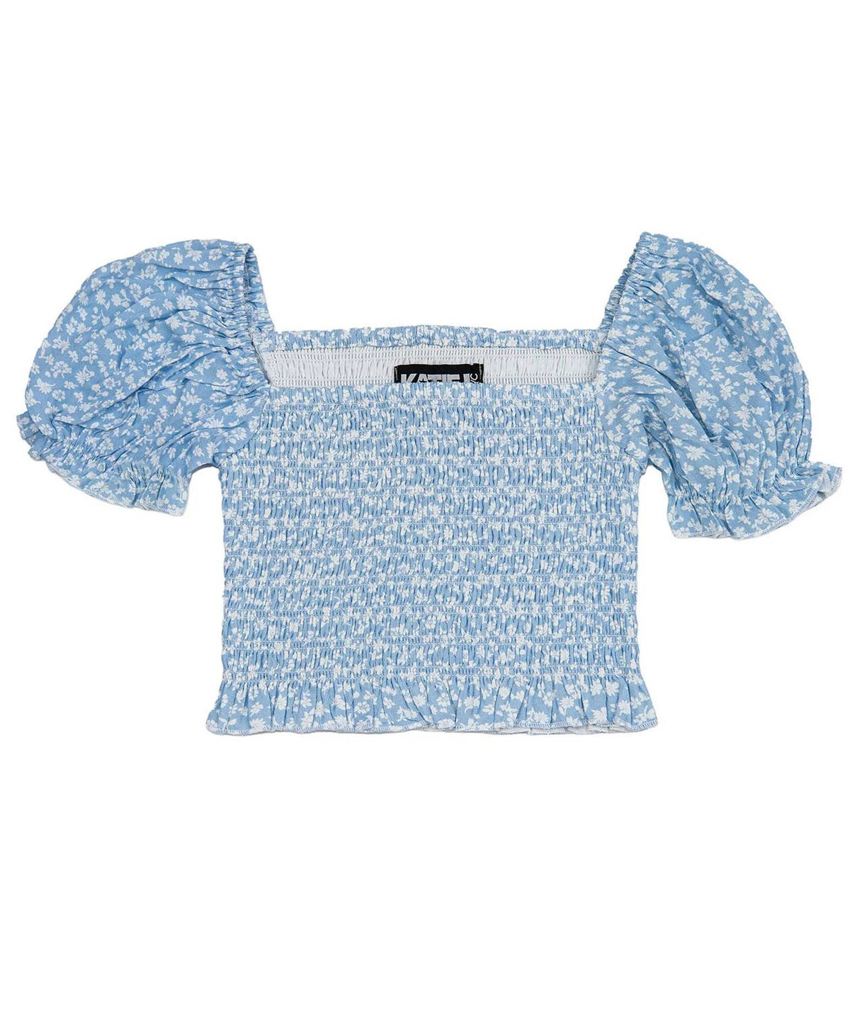 Katie J Nyc - Junior Marlee Puff Sleeve Print Top