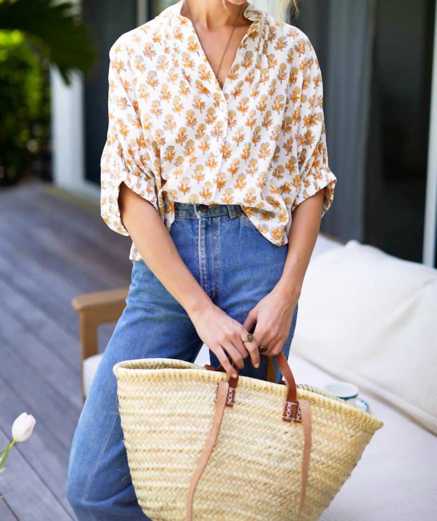 Emerson Fry - Mandarin Collar Top