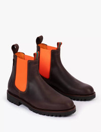 PENELOPE CHILVERS Women's Nelson Boot in conker neon orange - women's shoe