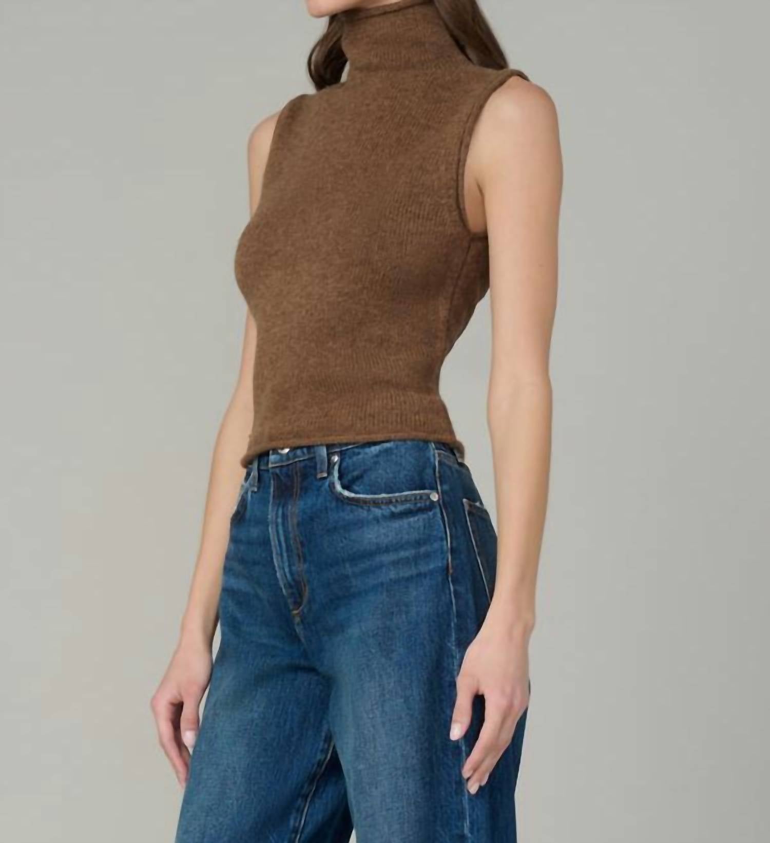 Joe'S Jeans - Stevie Sleeveless Roll Neck Sweater