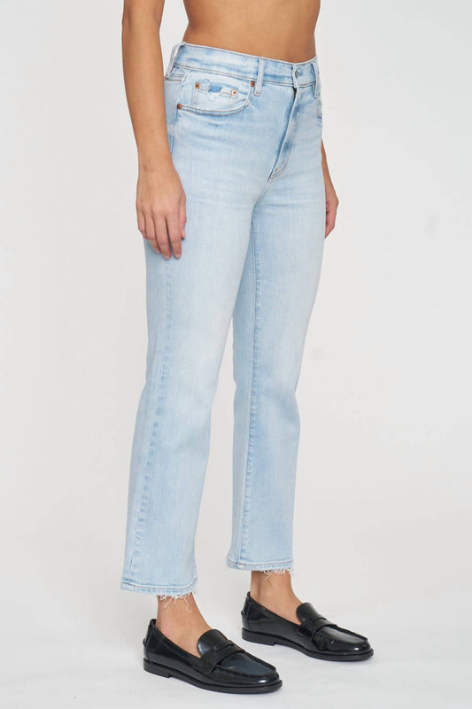 Daze - Shy Girl High Rise Crop Flare Jean