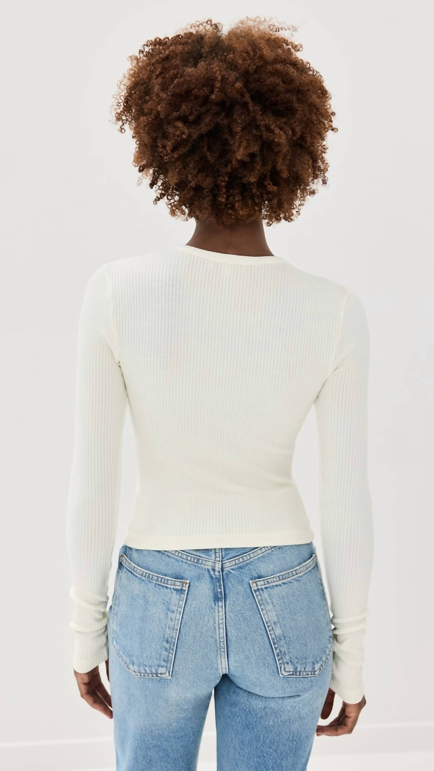 Agolde - Alma Shrunken Crewneck Top