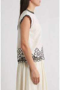 Elie Tahari - Poppy Embroidered Top