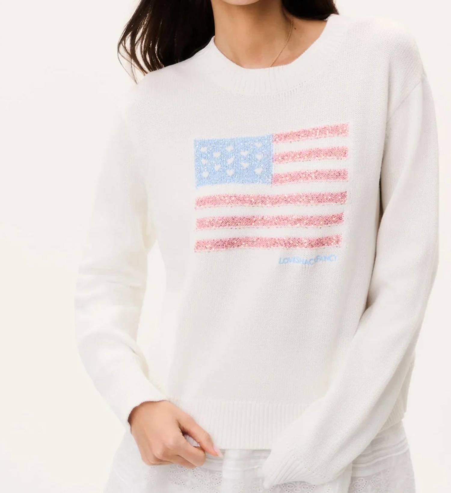 Loveshackfancy - Ty Sparkle Americana Pullover Sweatshirt