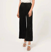 Adelyn Rae - Pleat Front Wide Leg Satin Trousers
