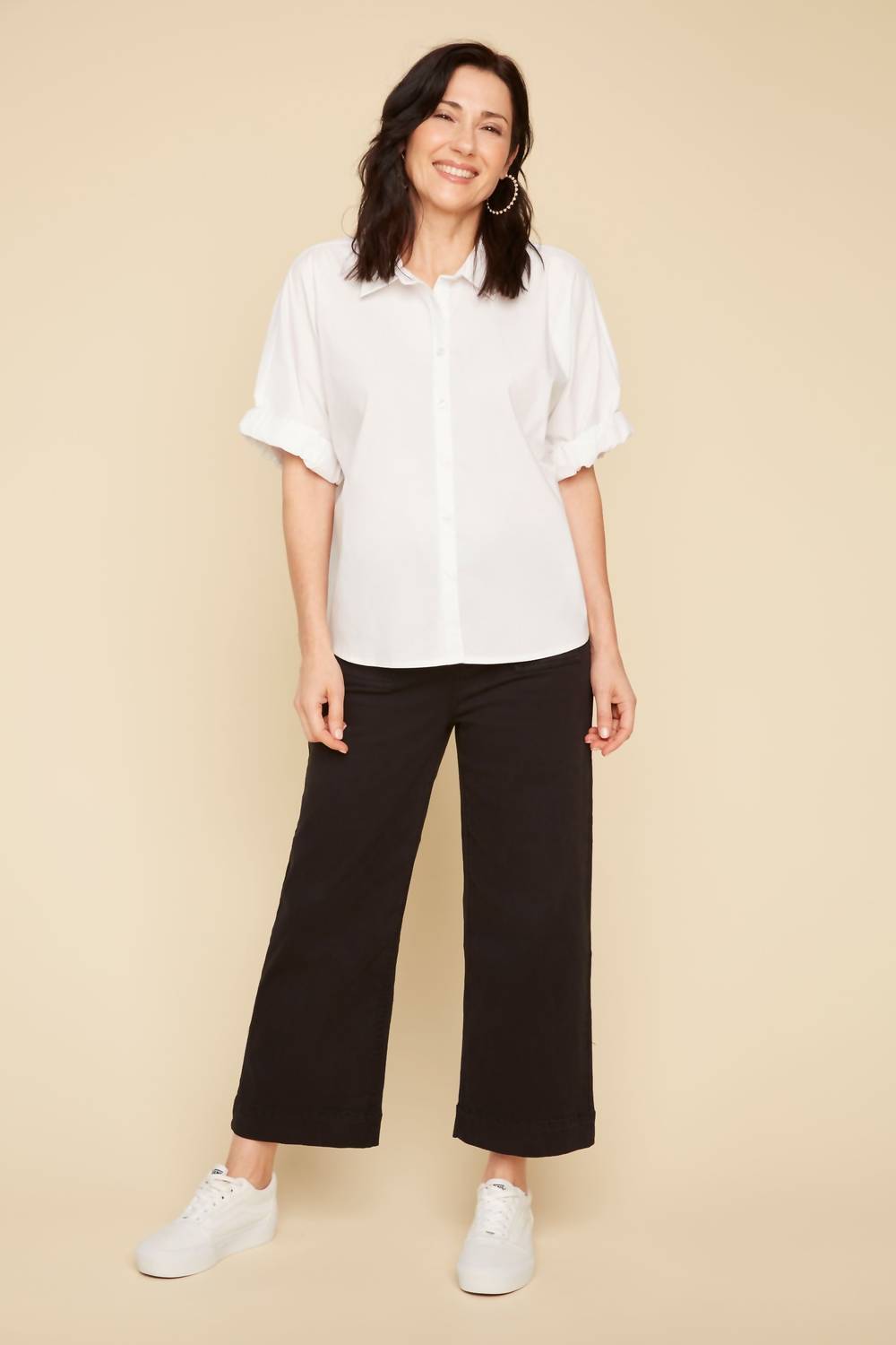 Renuar - Poplin Sleeve Woven Blouse
