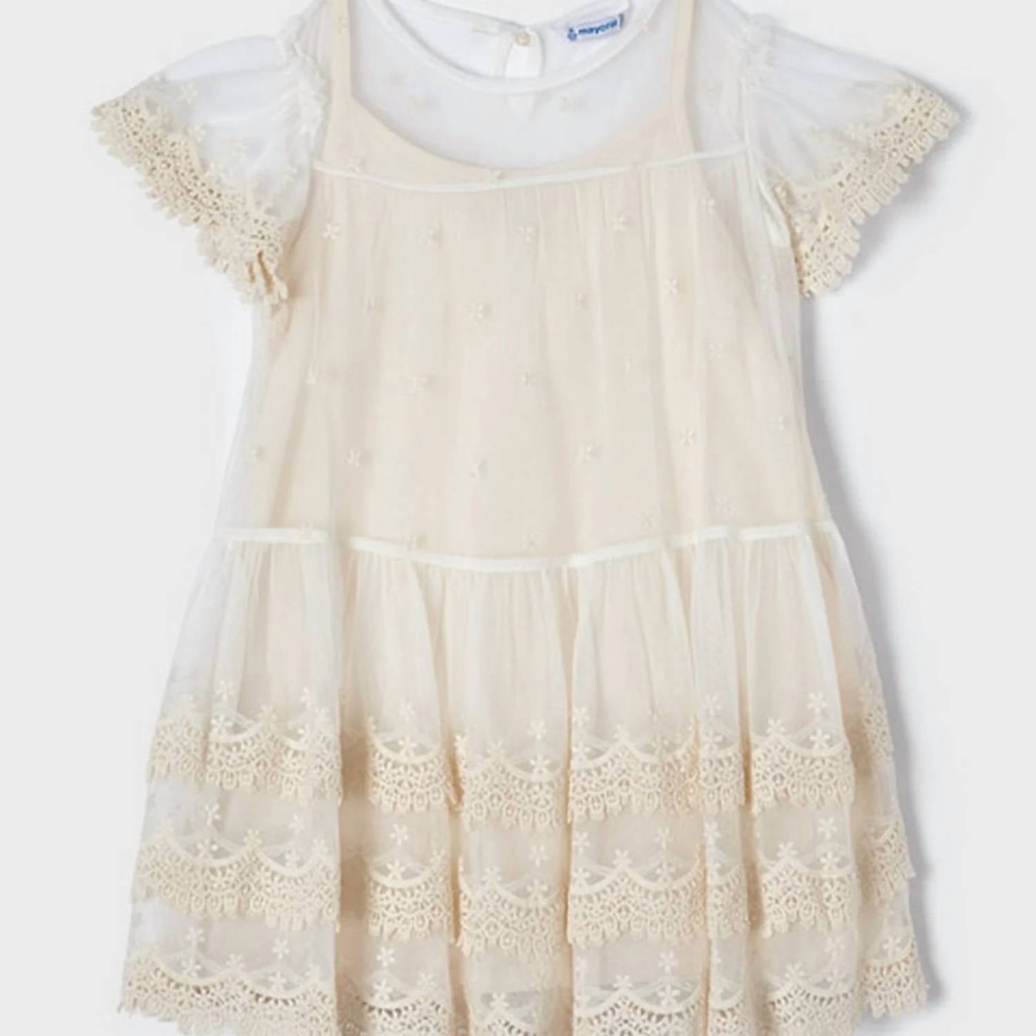 Mayoral - Girls' Soft Lace Dress