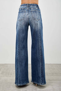 Saige Denim - Mid Rise Wide Leg Jeans
