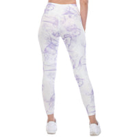 GOLDHAUS Smoke High Rise Leggings in violet - women's pants - detail view