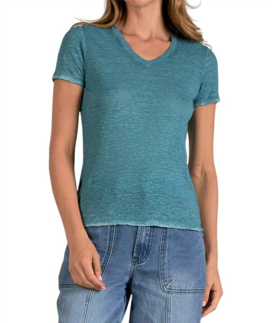 Elan - Short Sleeve V Neck Tee