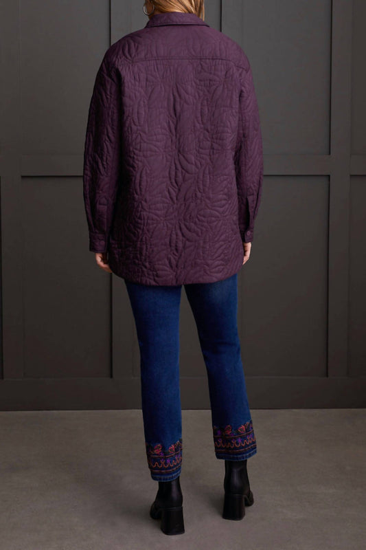 Tribal - Quilted Snapped Front Shacket