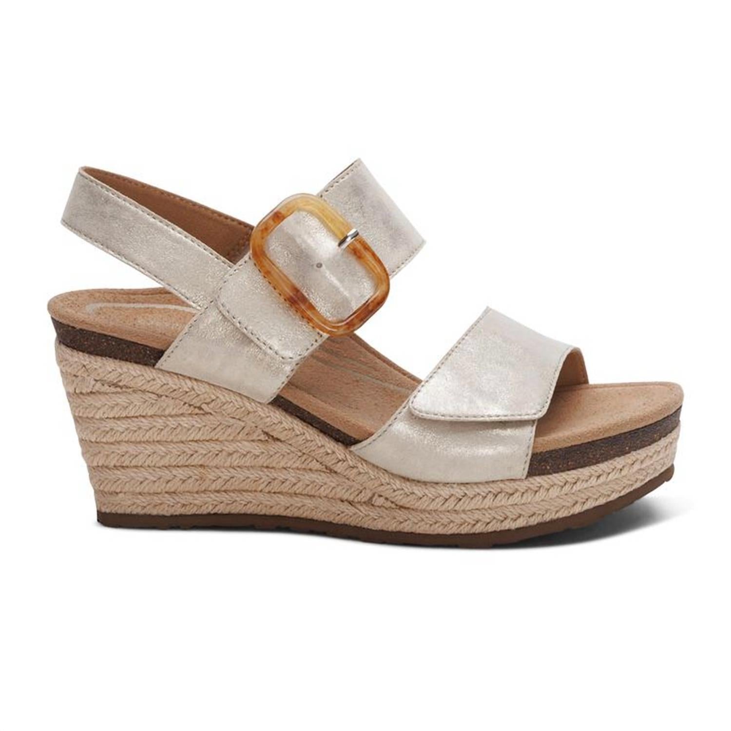 Aetrex - Women's Ashley Arch Support Wedge Sandals