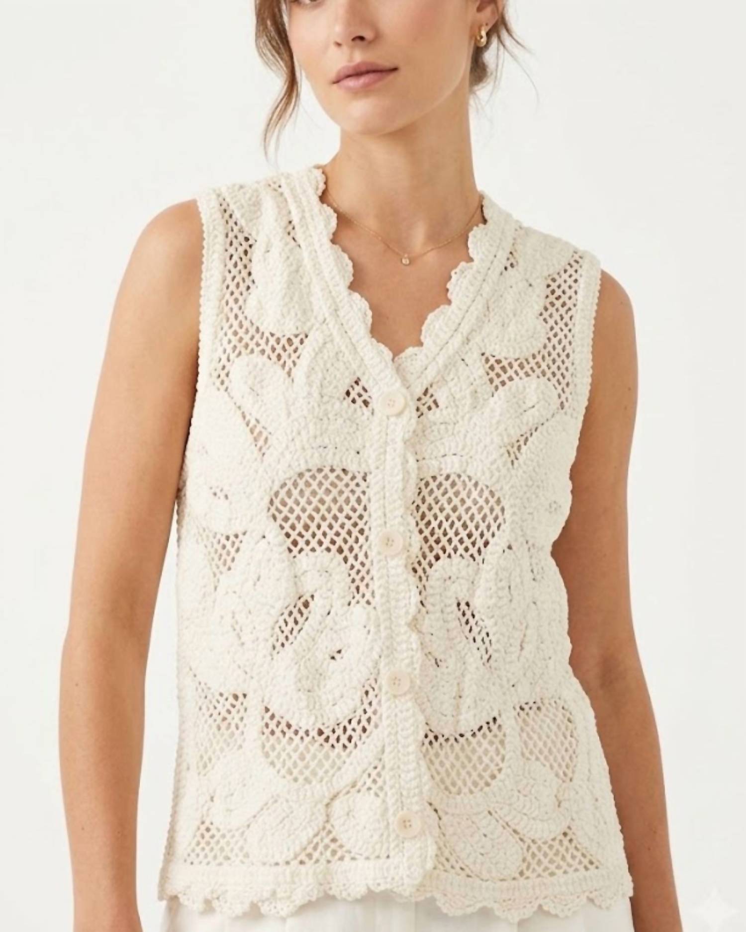 Pol - Button Front Vest