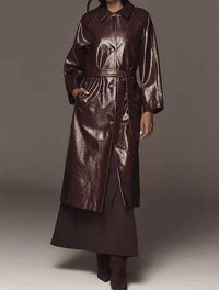 Frnch - Halimi Faux Leather Trench Coat