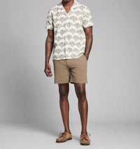 Billy Reid - Short Sleeve Botanical Jacquard Camp Shirt