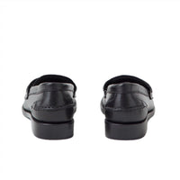 CLOSED Women's Almond Toe Low Block Heel Loafers in black - women's flats - alternate view