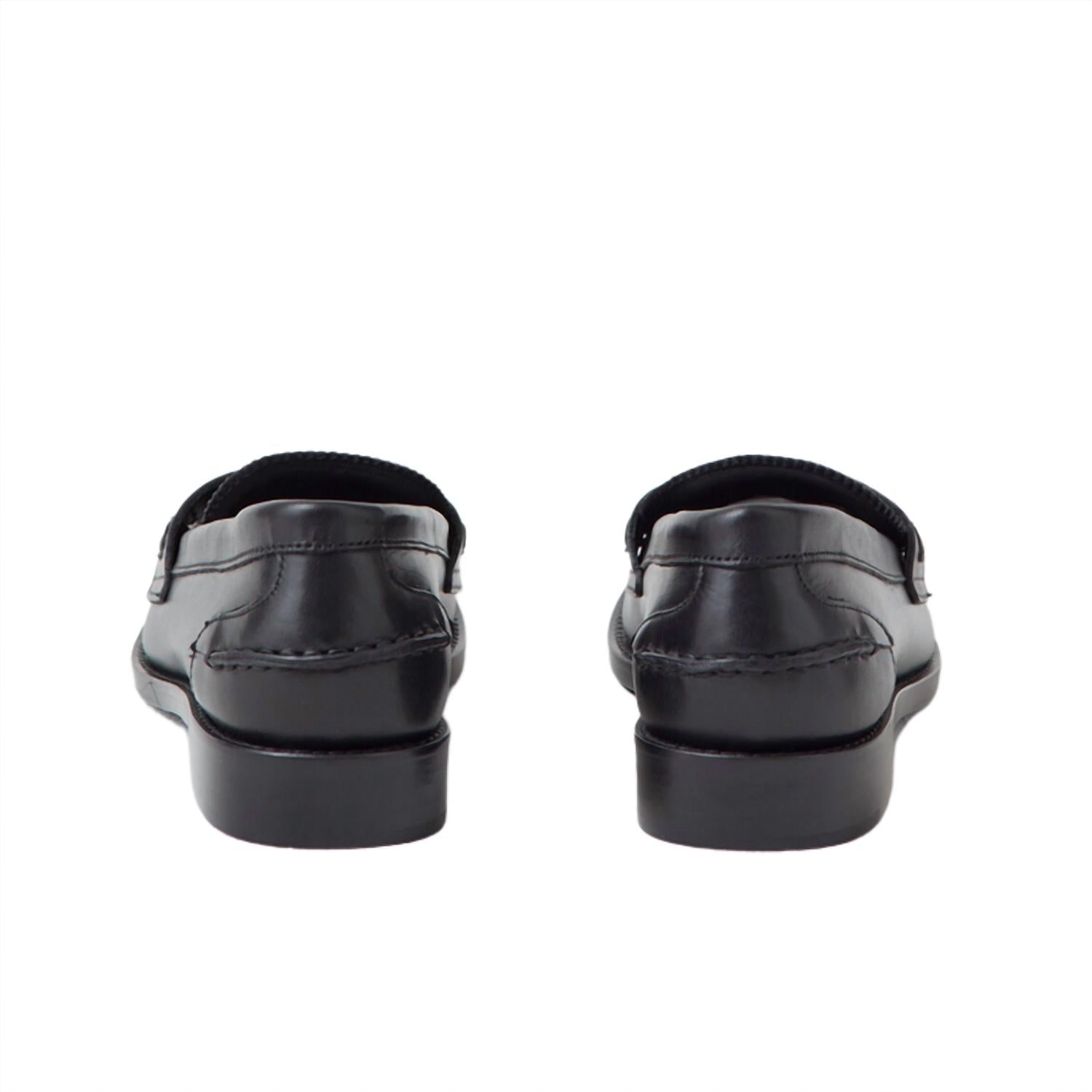 CLOSED Women's Almond Toe Low Block Heel Loafers in black - women's flats - alternate view