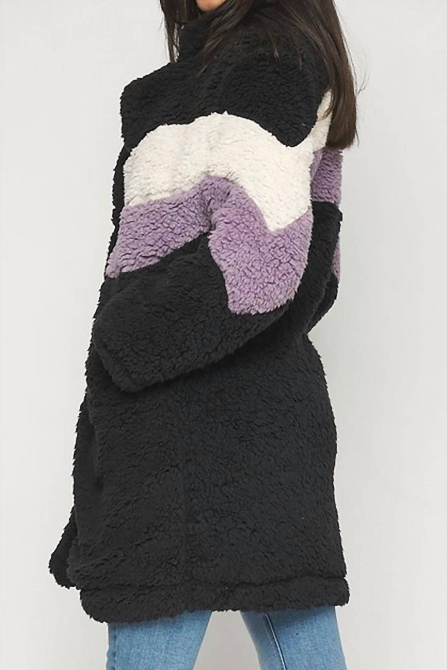 Love Tree - Sherpa Zipper Color Block