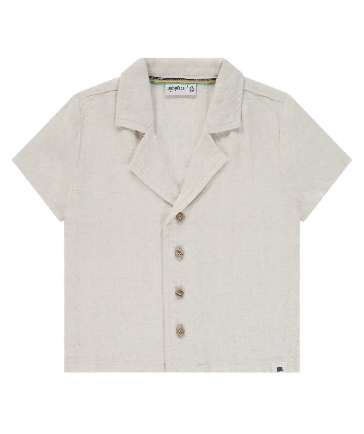 Babyface - Boy's Soft Linen Baby Short Sleeve Shirt