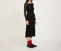 Find Me Now - Women's Mariposa Long Sleeve Keyhole Dress