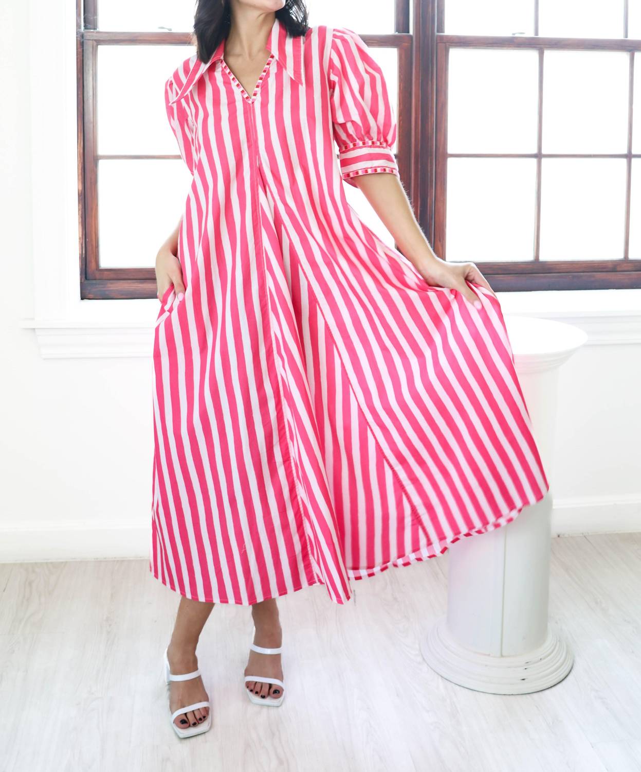 Vero Alfie - Striped Doll Dress