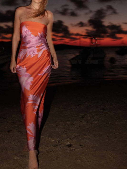 Rococo Sand - Women's Strapless Maxi Dress