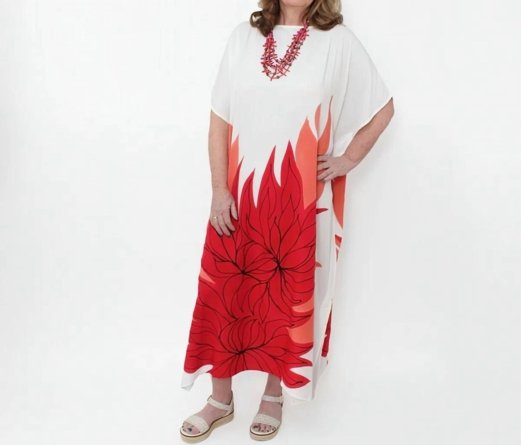 Sylca Designs - Fiery Bloom Maxi Dress