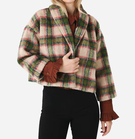 Never A Wallflower - Shawl Collar Crop Jacket