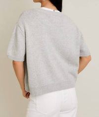 Le Lis - Short Sleeve Cardigan Sweater