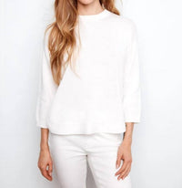 Charlie B - Rounded Hem Cotton Sweater