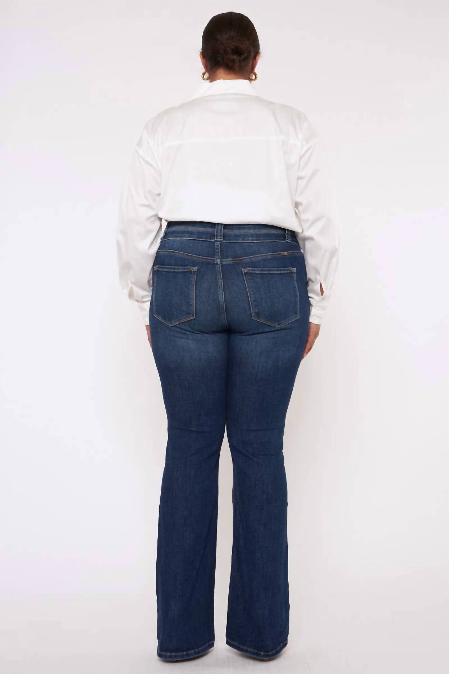 Kancan - High Rise Bootcut Jeans - Plus