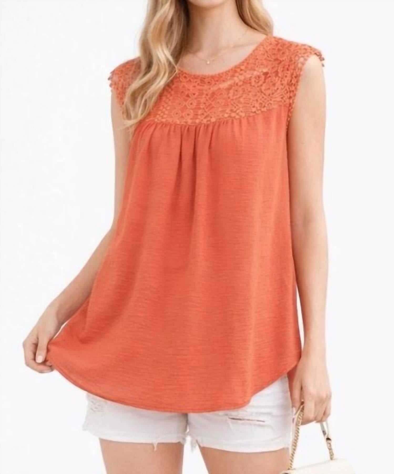 Hailey & Co - Lace Yoke Top