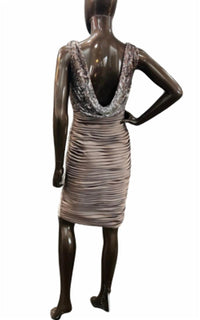 Terani Couture - Satin Ruched Cocktail Dress