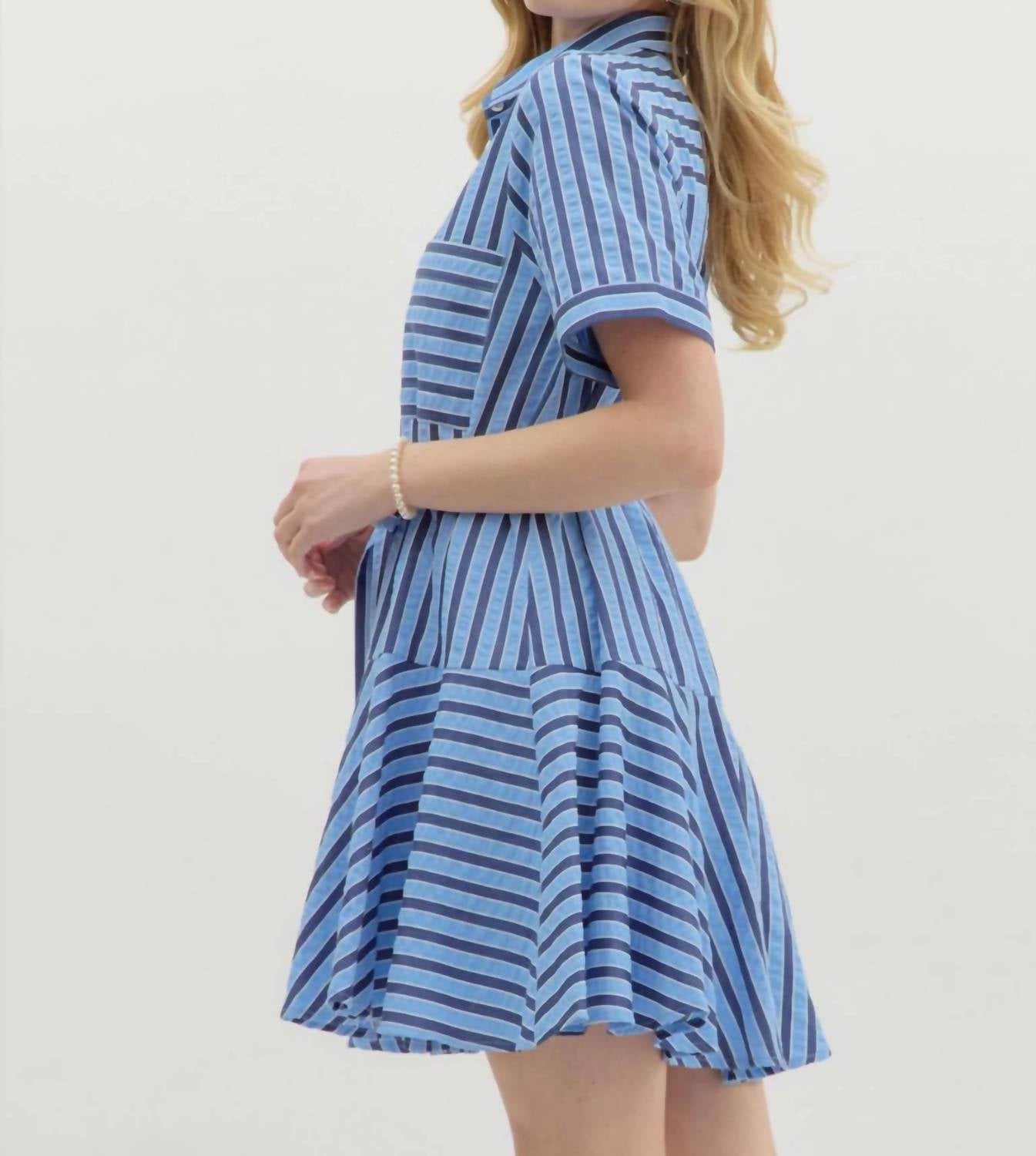 Entro - Front Button Mini Dress