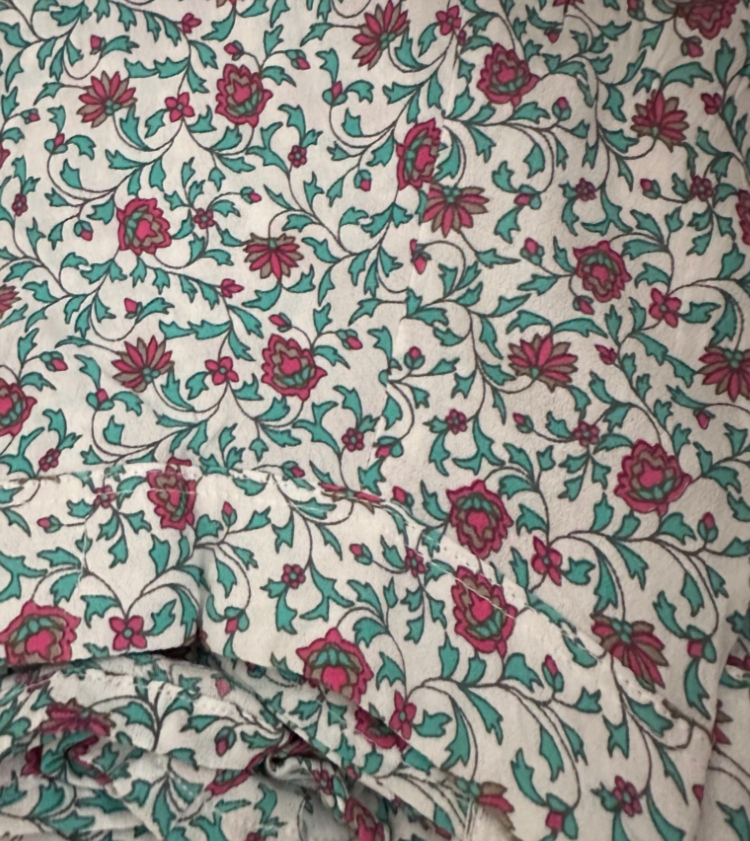 LUSANA Naomi Floral Skirt in ren - women's skirt - detail view