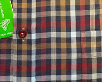 FORSYTH OF CANADA INC Men's Twill Gingham Sport Shirt in bae - men's long sleeve top - alternate view
