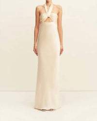 Shona Joy - La Lune Ruched Tie Maxi Dress