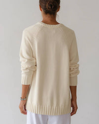 Donni. - Cotton Cashmere V-neck Sweater