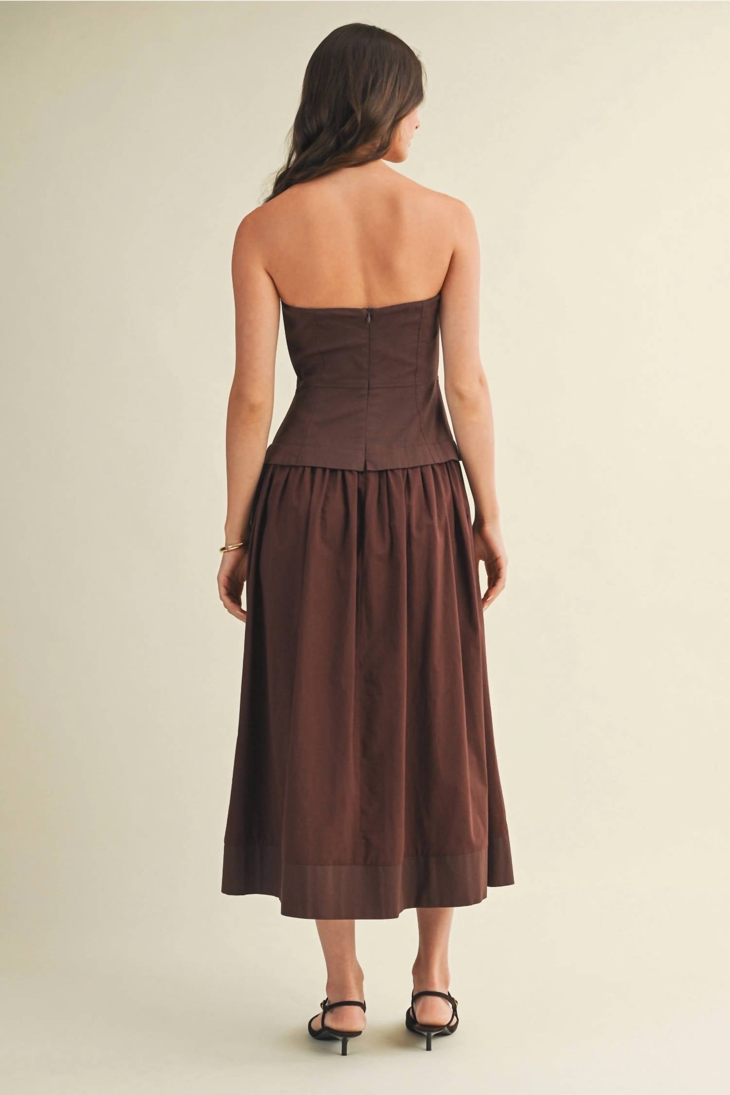 Mustard Seed - Alice Strapless Midi Dress