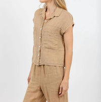 Elliott Lauren - Effie Short Sleeve Linen Shirt